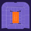 Court Philippe Chatrier seating map showing Category 3 (cyan), Category 2 (orange), Category 1 (yellow), and Category Gold (brownish-orange) zones color-coded.