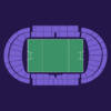Stade Chaban-Delmas seat plan – Union Bordeaux-Bègles home matches – aggregate view with all sections in purple