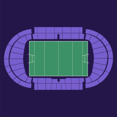 Stade Chaban-Delmas seat plan – Union Bordeaux-Bègles home matches – aggregate view with all sections in purple