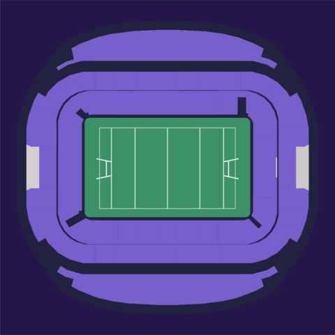 Full seating map of Sydney Football Stadium (Allianz Stadium) for Rugby World Cup 2027 matches.