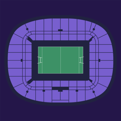 Full seating map of San Mamés Stadium in Bilbao for the EPCR Challenge Cup and Champions Cup Finals.